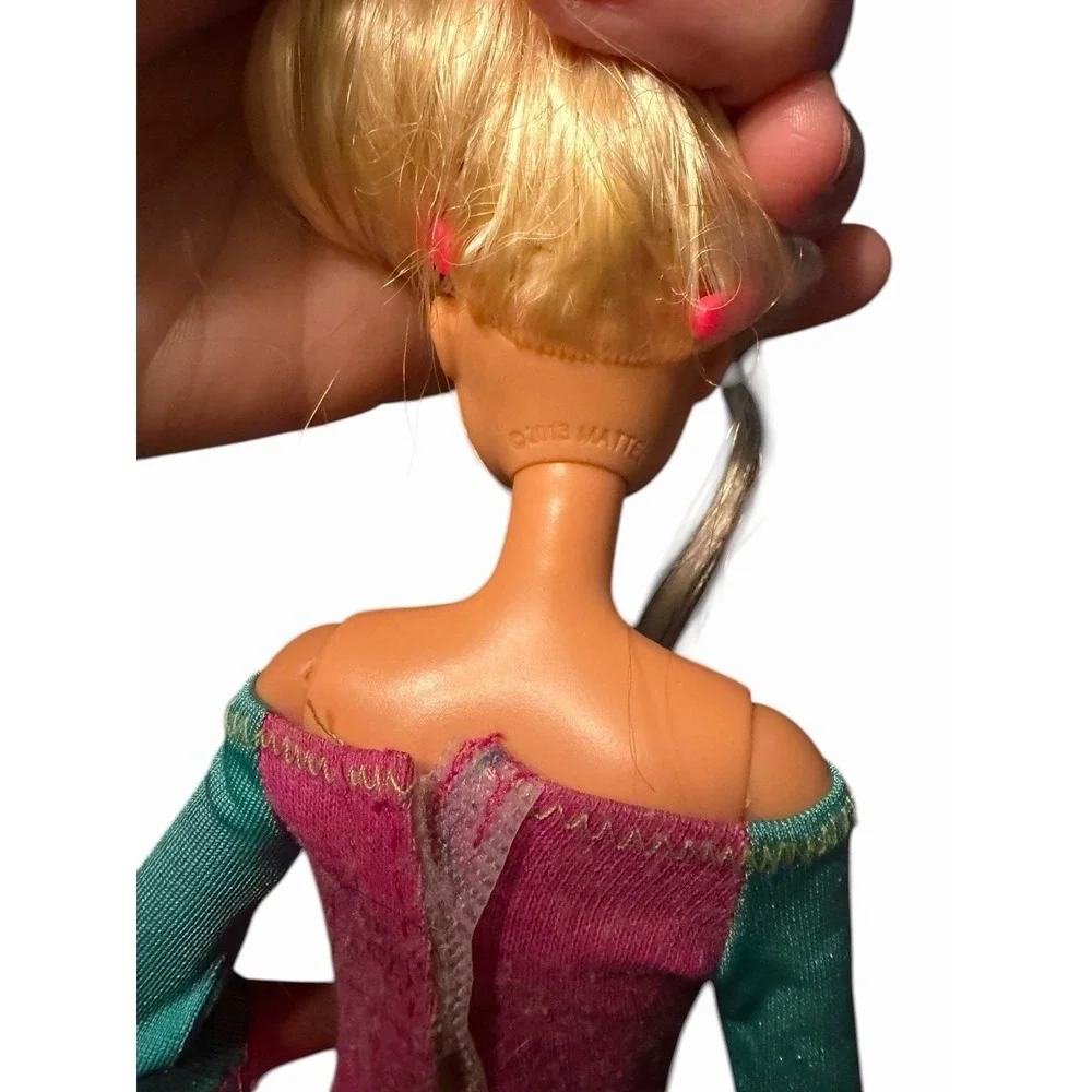 Barbie Doll Blonde Hair  With‎ Bow  Shoes And Outfit Pink! Teen Girl